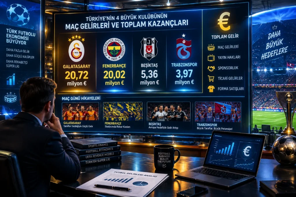 Avrupa Kupalarında Türk Takımlarının Güncel Kazanç Tablosu